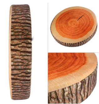 Coussin cylindrique en forme de souche ronde