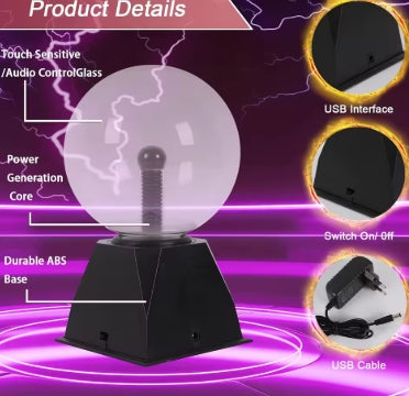 boule de Plasma en cristal magique lampe tactile