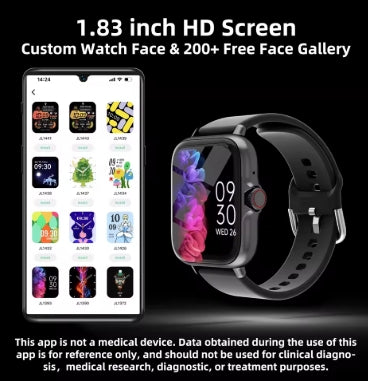 Montre intelligente étanche avec podomètre pour iPhone et Android