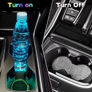 Sous-verre à eau pour voiture, lumières LED