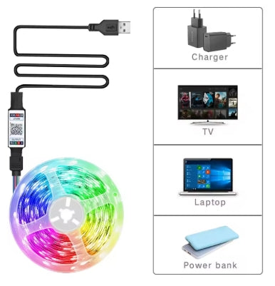 Bande lumineuse Led RGB 5050 pour télévision