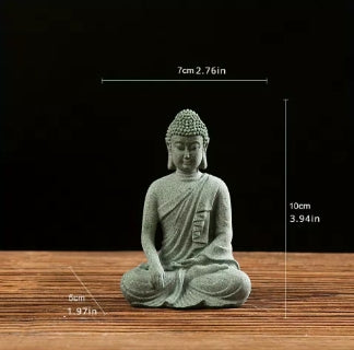 Statue de Bouddha en Grès Vert de Thaïlande