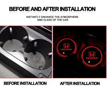 Dessous de verre lumineux pour voiture