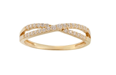 Bague croisé 10K