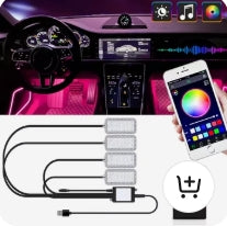 Lumière de pied ambiante intérieure de voiture