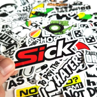 Autocollants drôles de style JDM imperméables